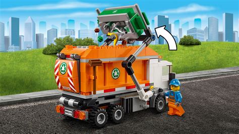 lego trash bin|lego garbage truck videos.